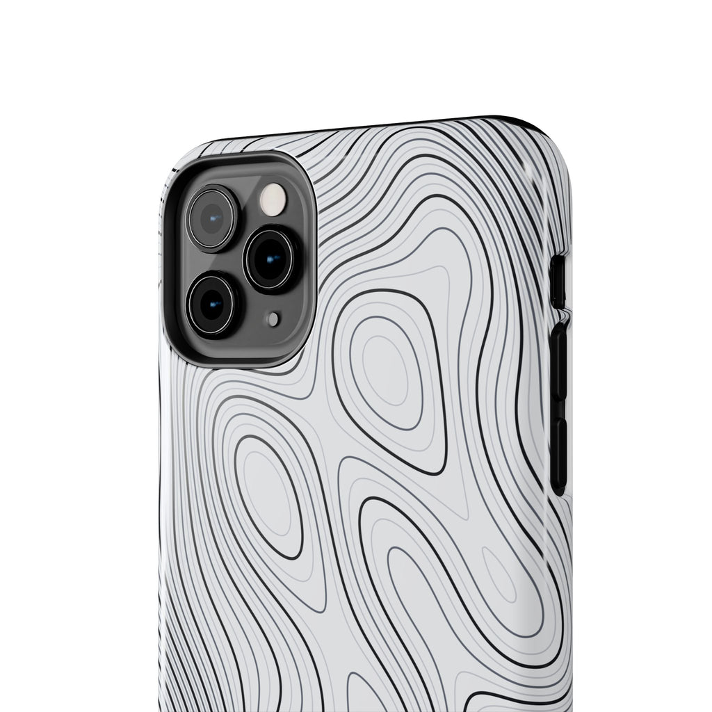 Lunar White Topo Phone Case – Tough Drop Protection iPhone & Samsung