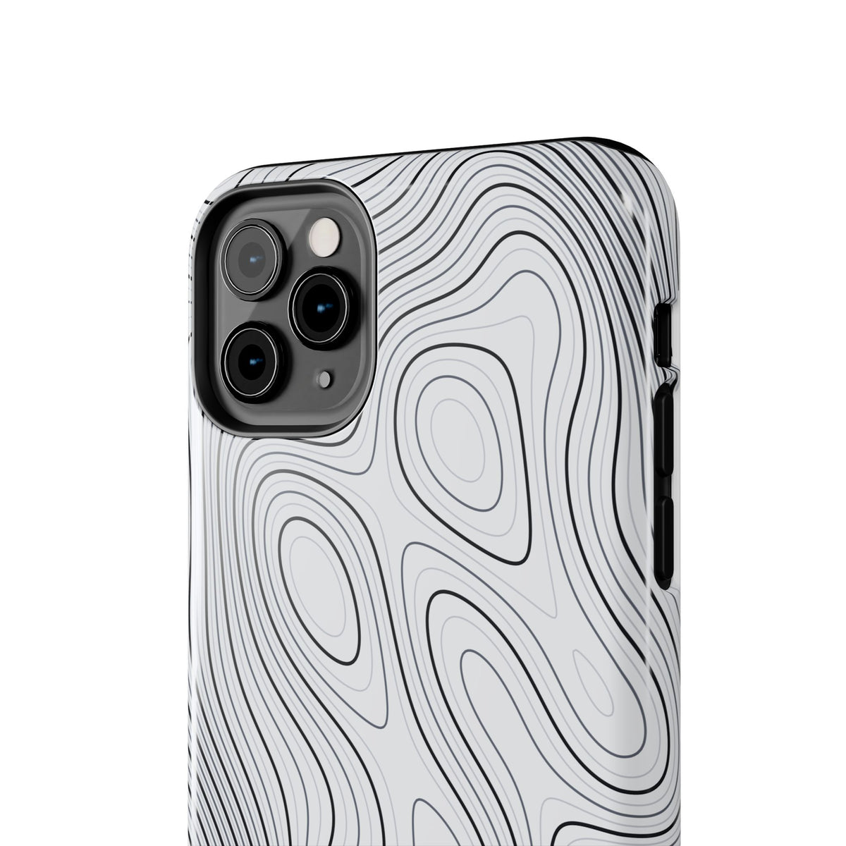 Lunar White Topo Phone Case – Tough Drop Protection iPhone & Samsung