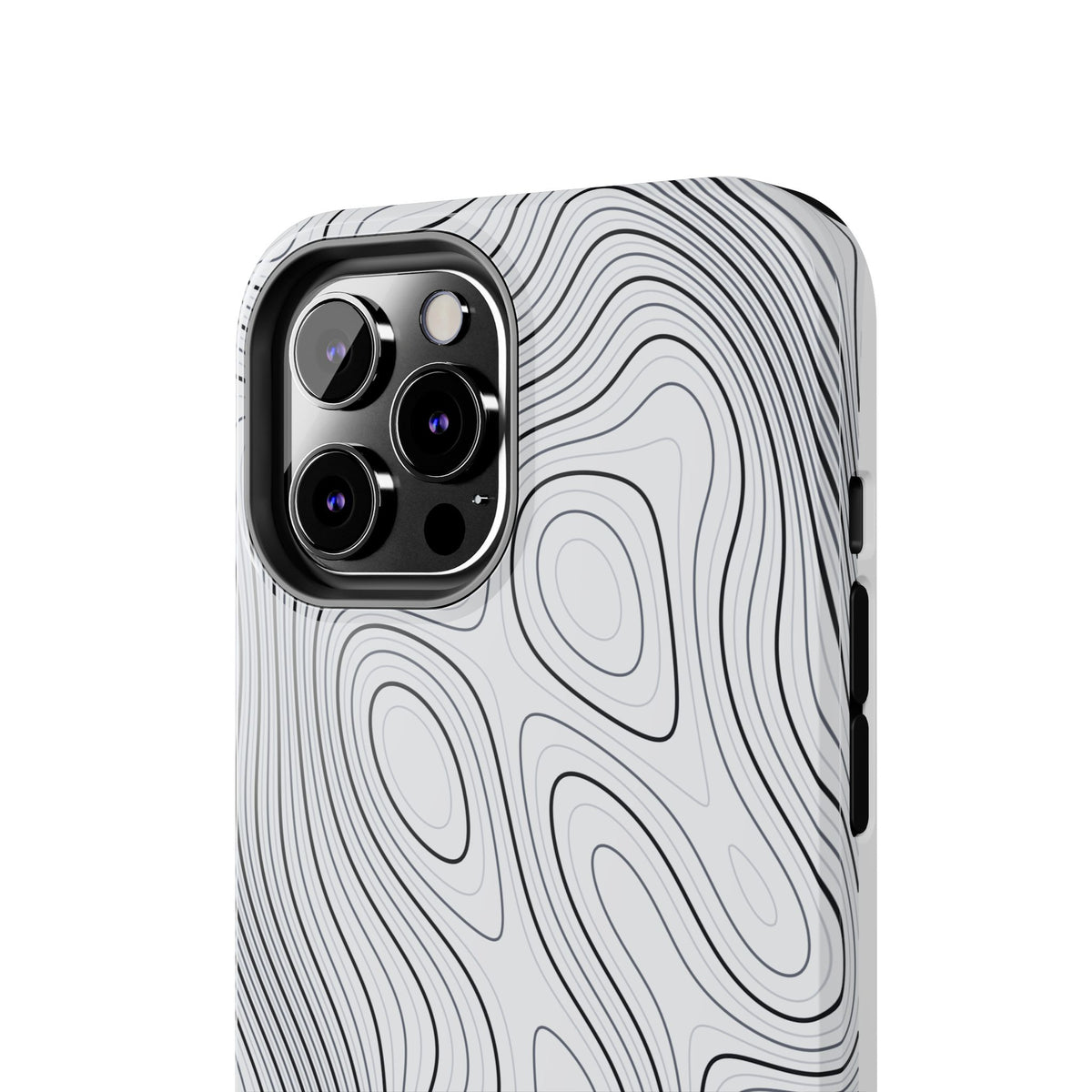 Lunar White Topo Phone Case – Tough Drop Protection iPhone & Samsung