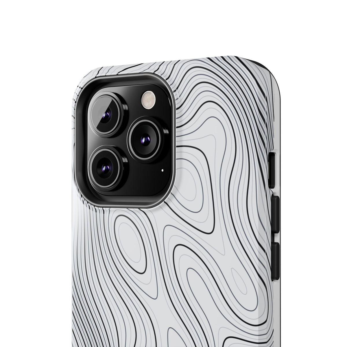 Lunar White Topo Phone Case – Tough Drop Protection iPhone & Samsung