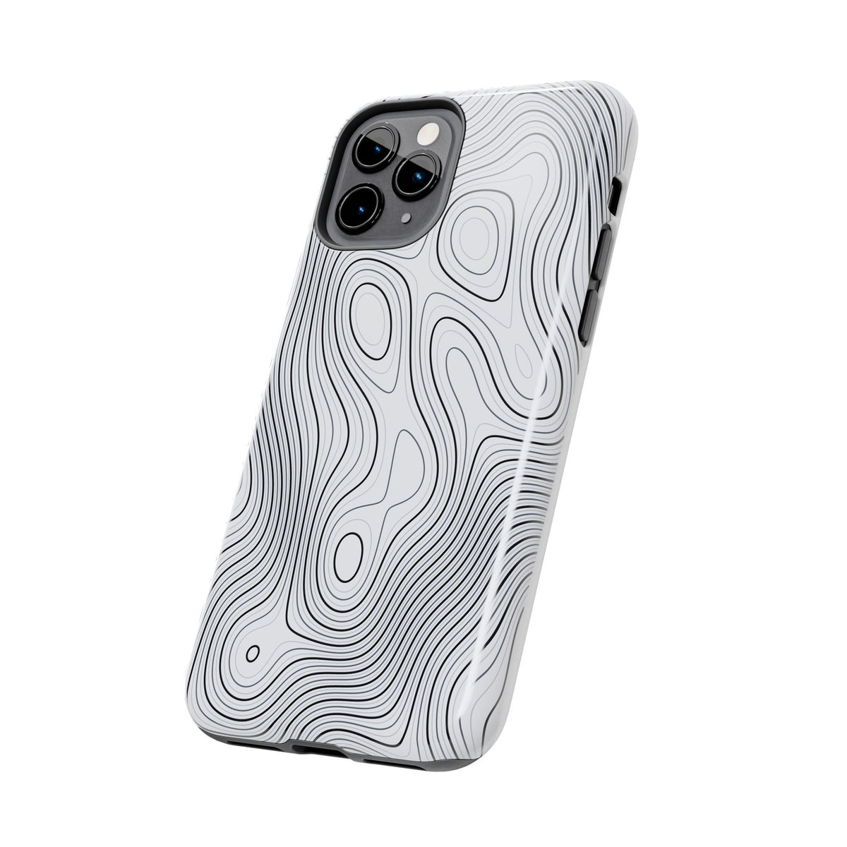 Lunar White Topo Phone Case – Tough Drop Protection iPhone & Samsung