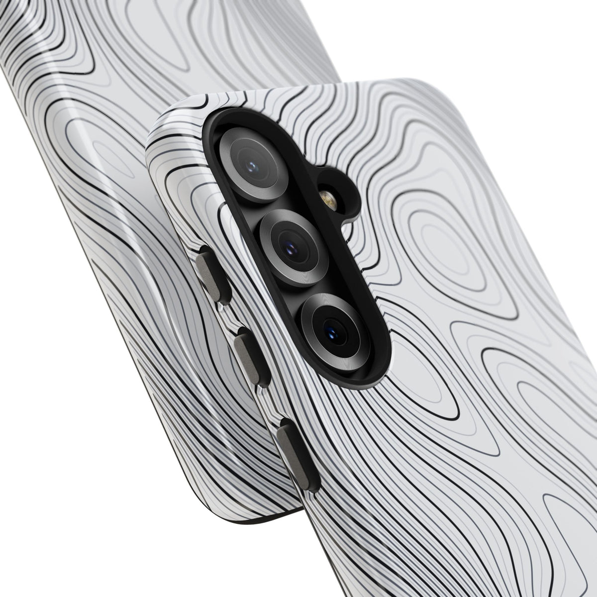 Lunar White Topo Phone Case – Tough Drop Protection iPhone & Samsung