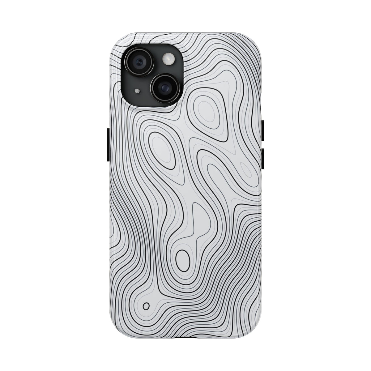 Lunar White Topo Phone Case – Tough Drop Protection iPhone & Samsung