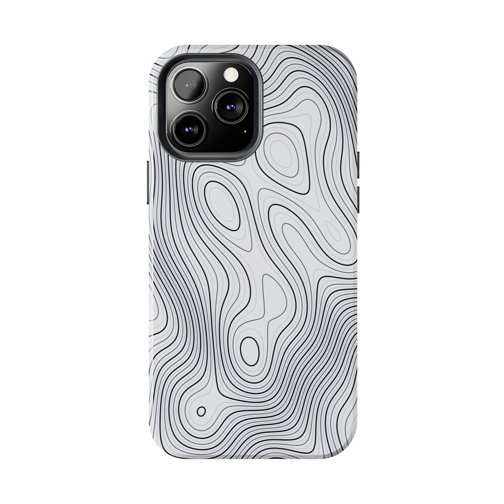 Lunar White Topo Phone Case – Tough Drop Protection iPhone & Samsung