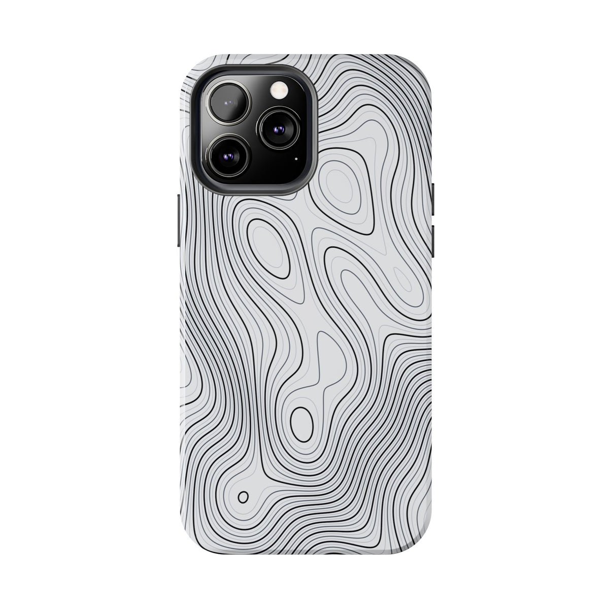 Lunar White Topo Phone Case – Tough Drop Protection iPhone & Samsung