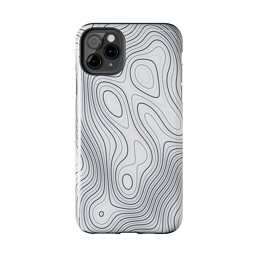 Lunar White Topo Phone Case – Tough Drop Protection iPhone & Samsung