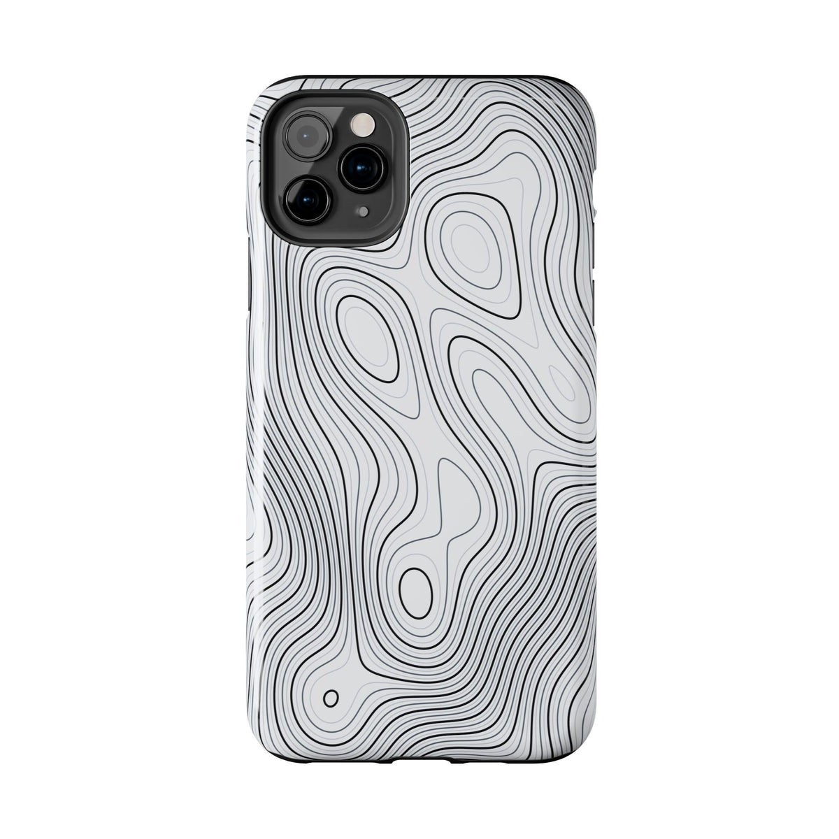 Lunar White Topo Phone Case – Tough Drop Protection iPhone & Samsung