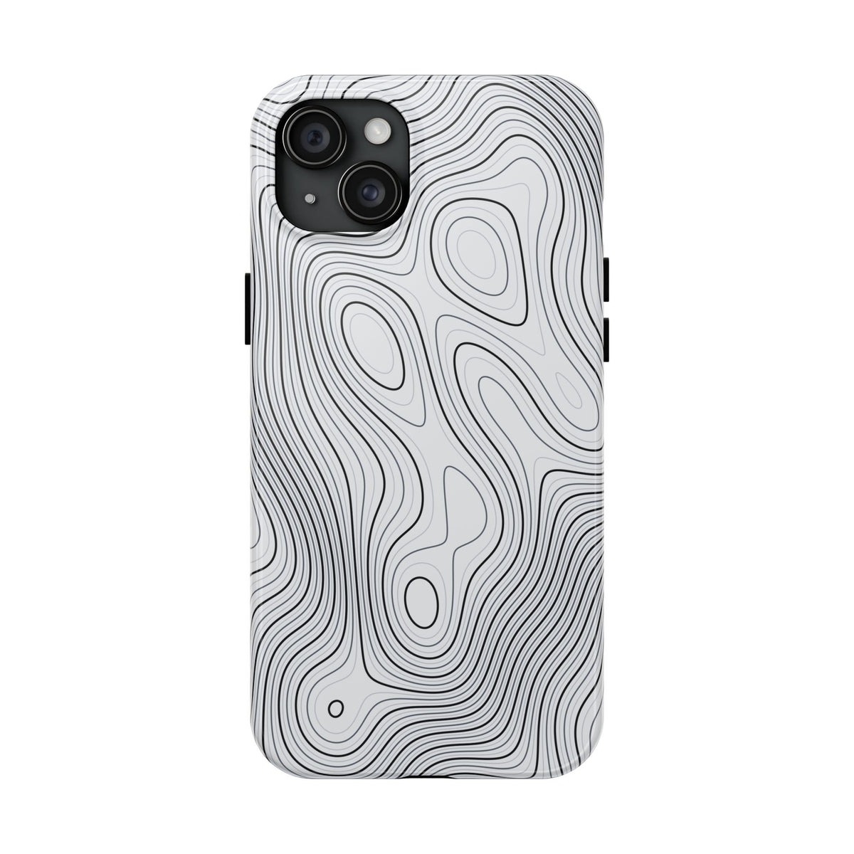 Lunar White Topo Phone Case – Tough Drop Protection iPhone & Samsung