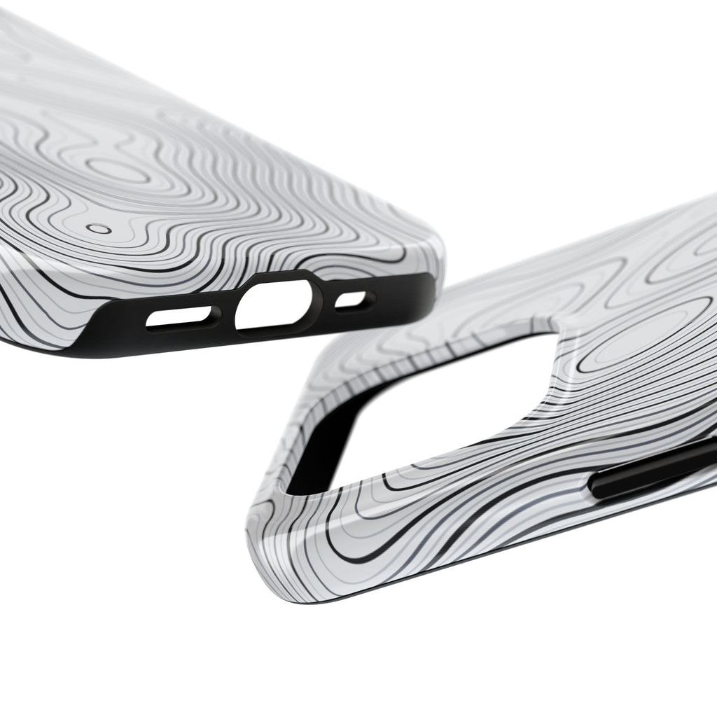 Lunar White Topo Phone Case – Tough Drop Protection iPhone & Samsung