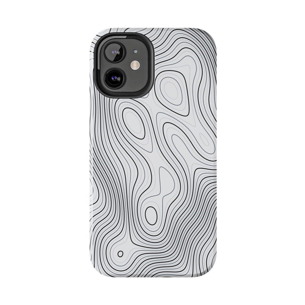 Lunar White Topo Phone Case – Tough Drop Protection iPhone & Samsung