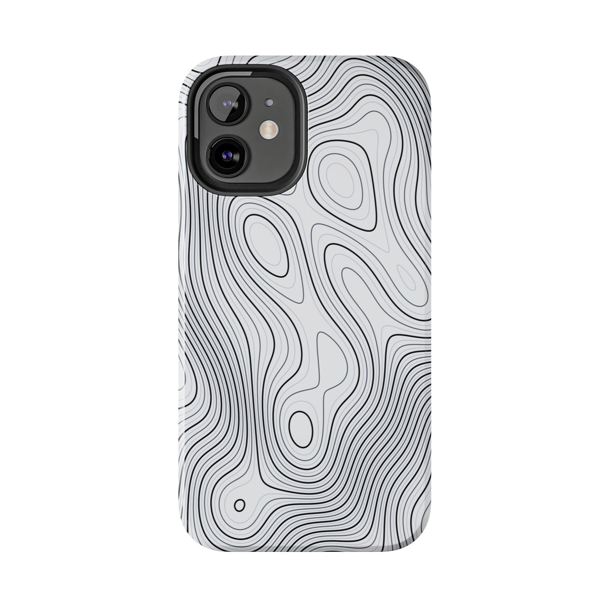 Lunar White Topo Phone Case – Tough Drop Protection iPhone & Samsung