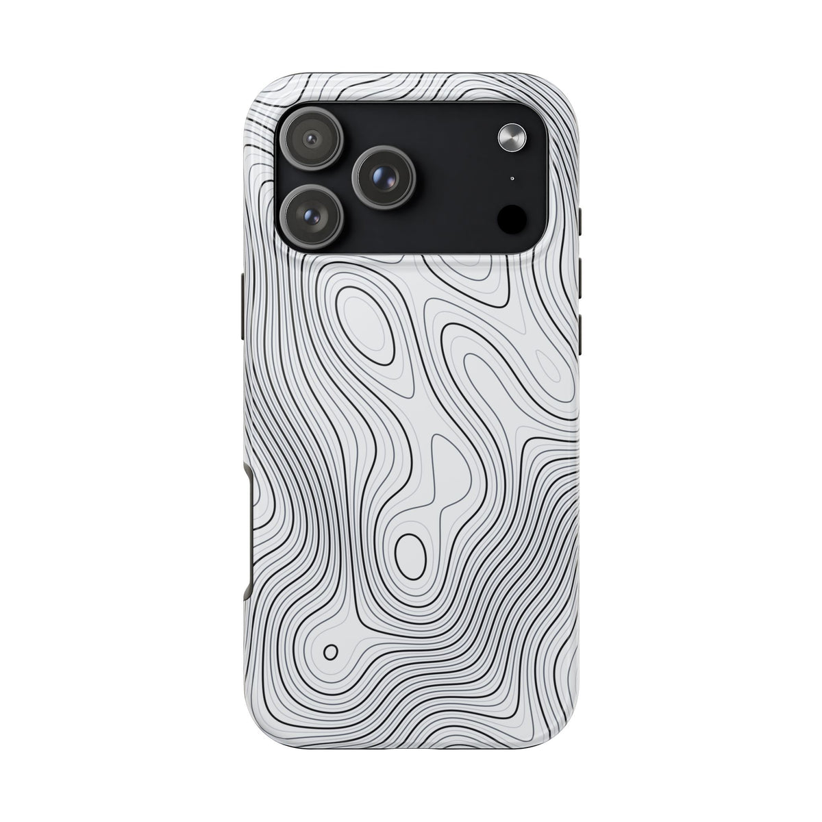 Lunar White Topo Phone Case – Tough Drop Protection iPhone & Samsung
