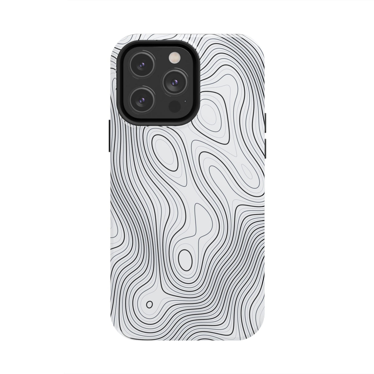 Lunar White Topo Phone Case – Tough Drop Protection iPhone & Samsung