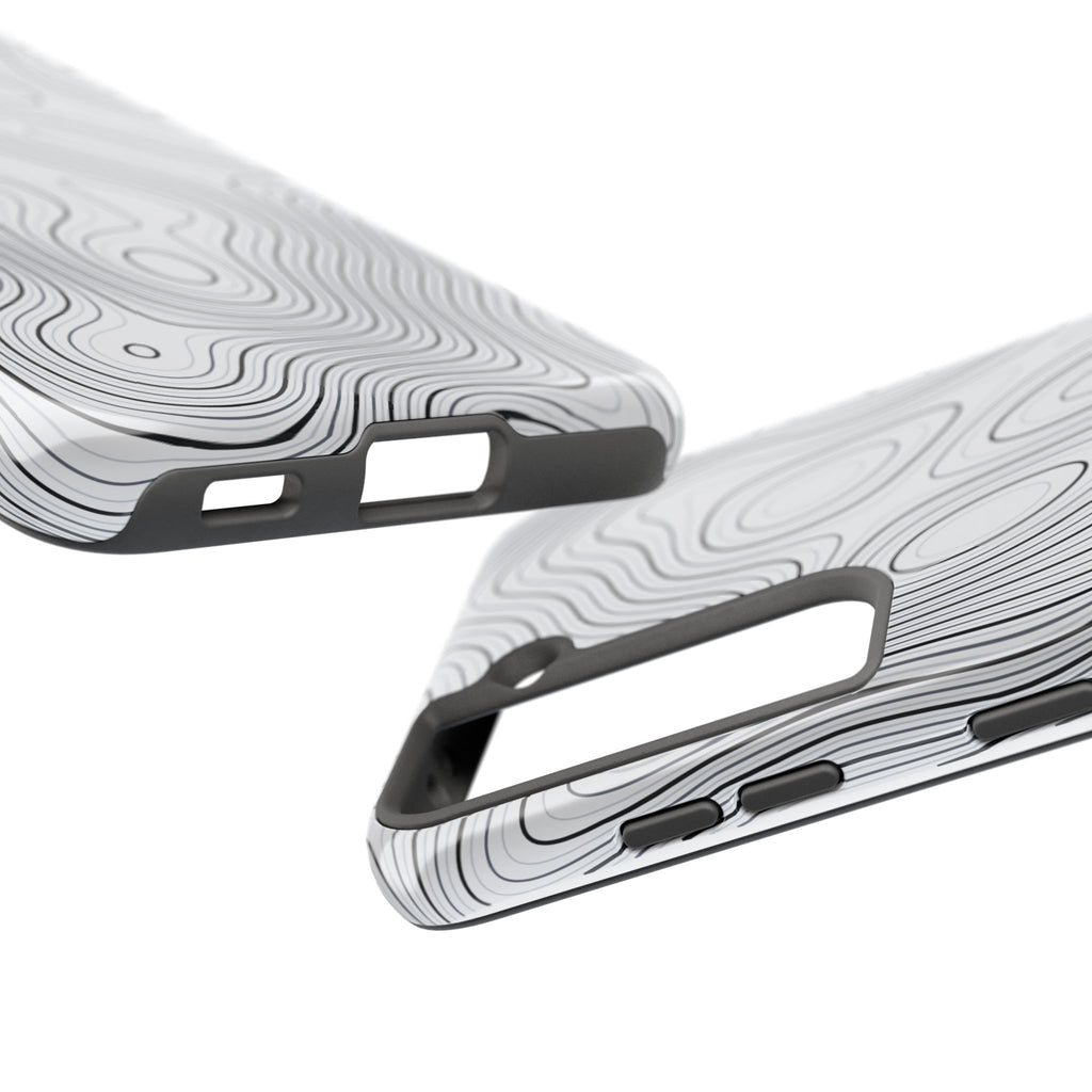 Lunar White Topo Phone Case – Tough Drop Protection iPhone & Samsung
