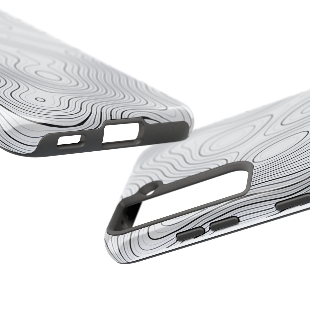 Lunar White Topo Phone Case – Tough Drop Protection iPhone & Samsung