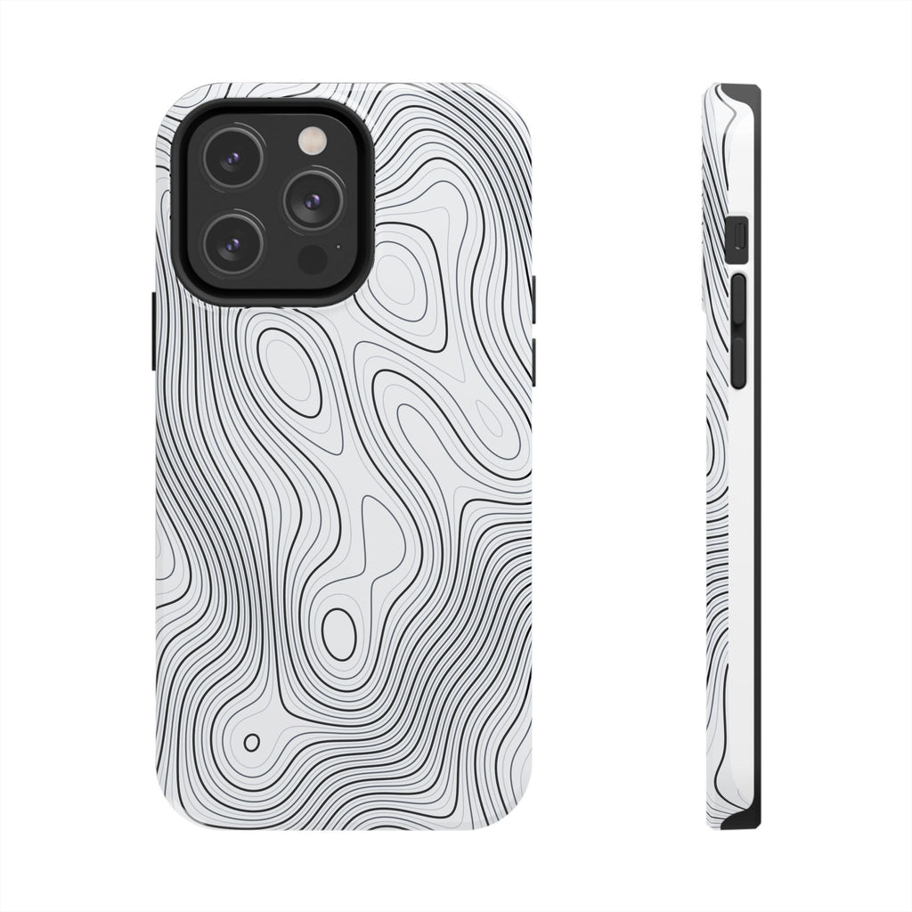 Lunar White Topo Phone Case – Tough Drop Protection iPhone & Samsung