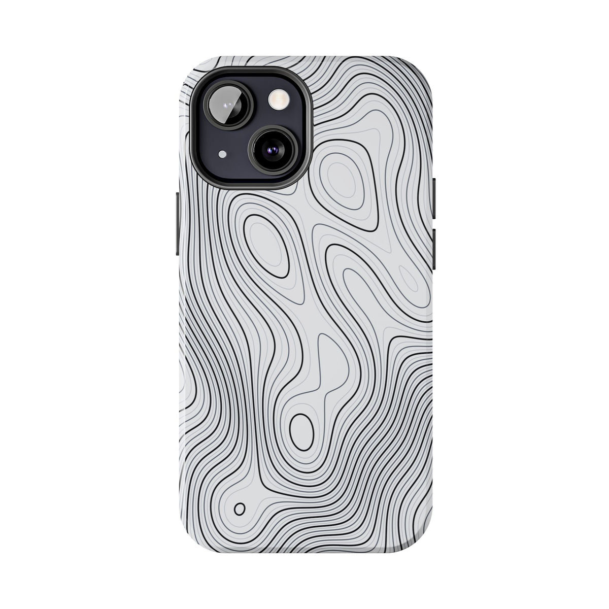 Lunar White Topo Phone Case – Tough Drop Protection iPhone & Samsung