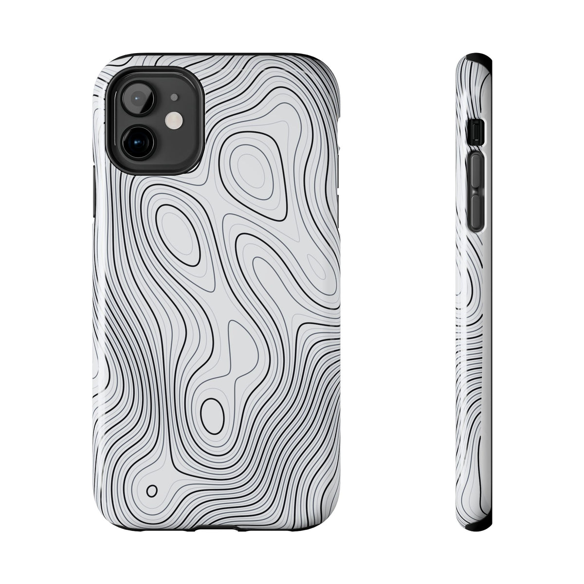 Lunar White Topo Phone Case – Tough Drop Protection iPhone & Samsung