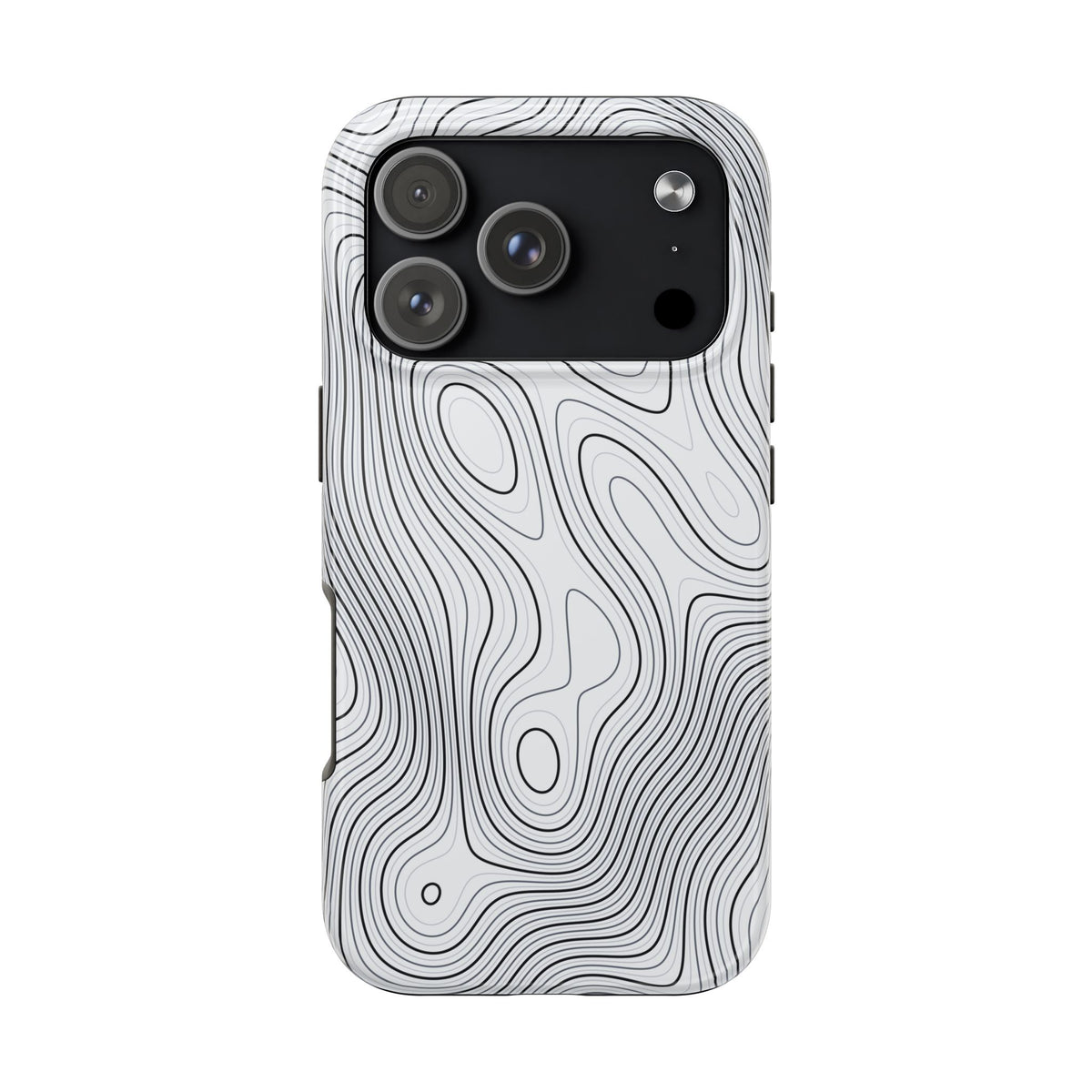 Lunar White Topo Phone Case – Tough Drop Protection iPhone & Samsung