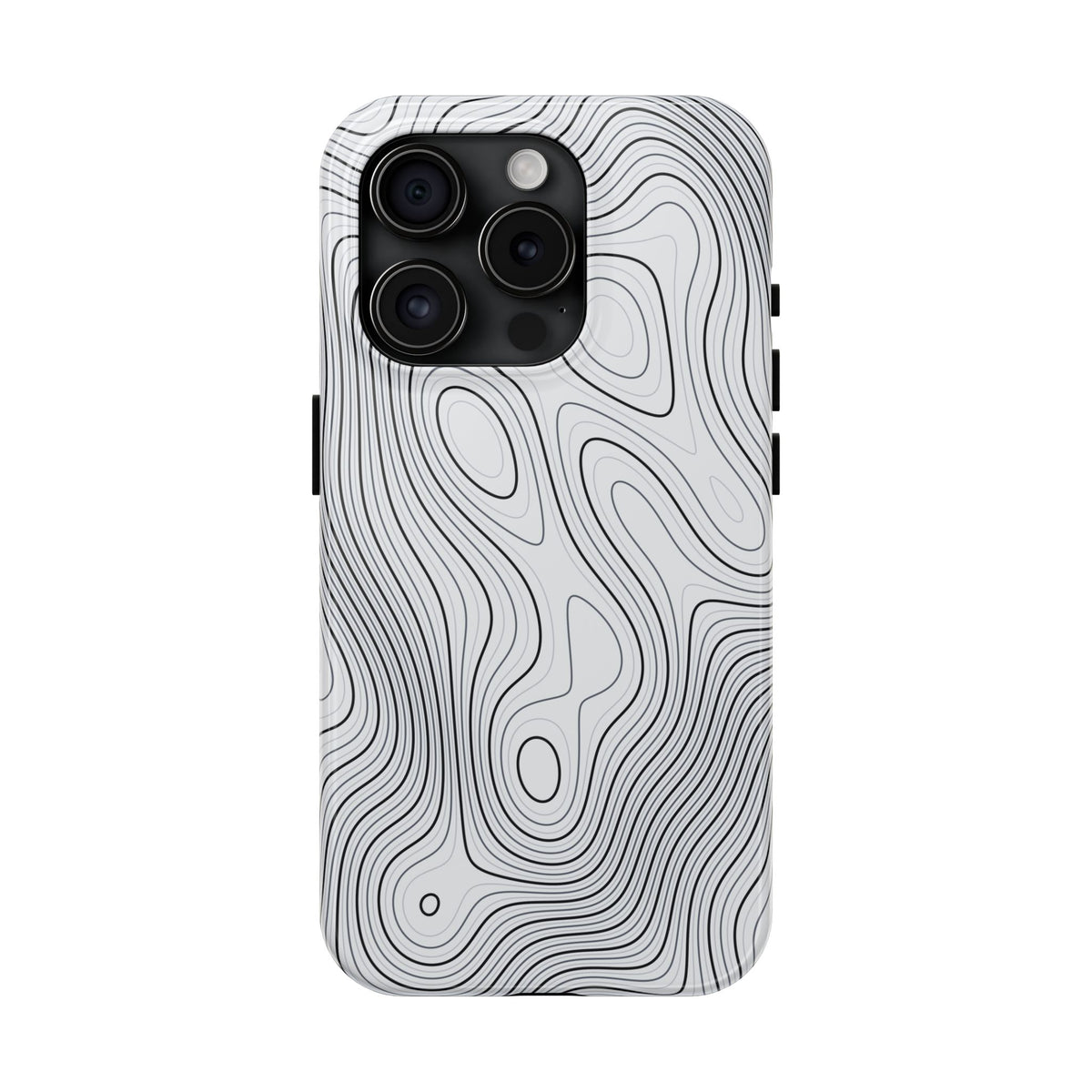 Lunar White Topo Phone Case – Tough Drop Protection iPhone & Samsung