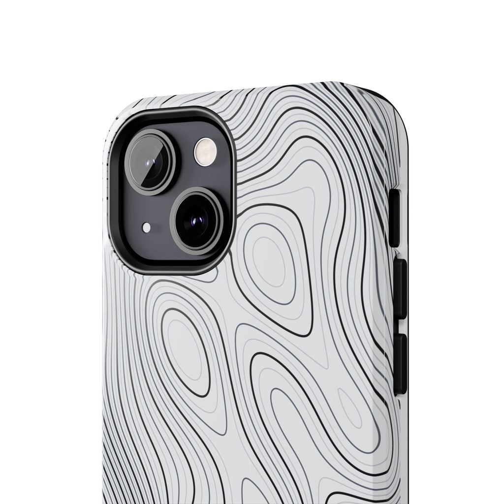 Lunar White Topo Phone Case – Tough Drop Protection iPhone & Samsung