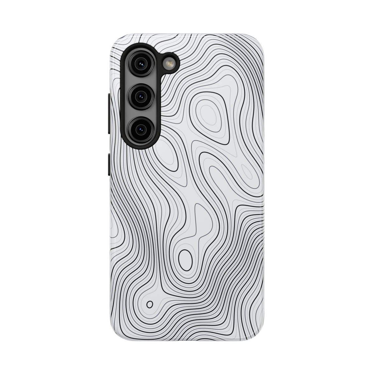 Lunar White Topo Phone Case – Tough Drop Protection iPhone & Samsung