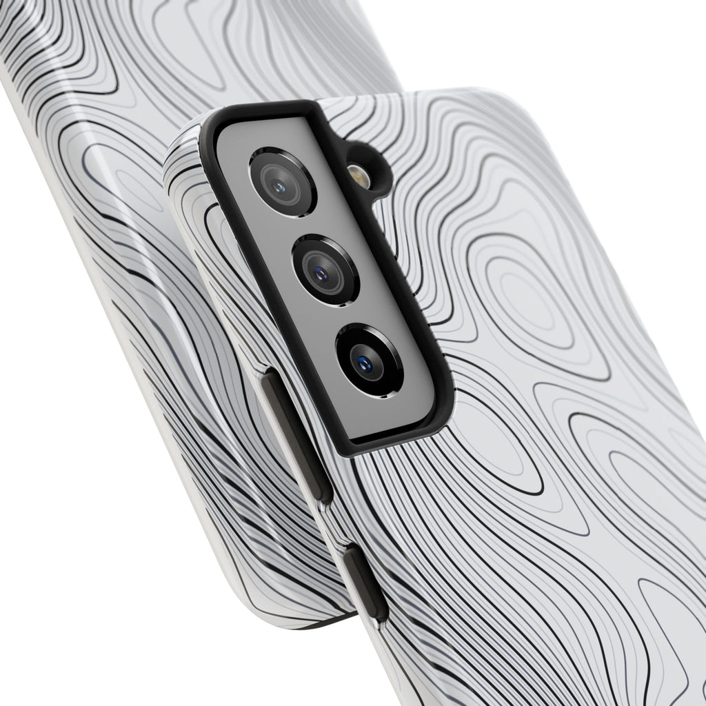 Lunar White Topo Phone Case – Tough Drop Protection iPhone & Samsung