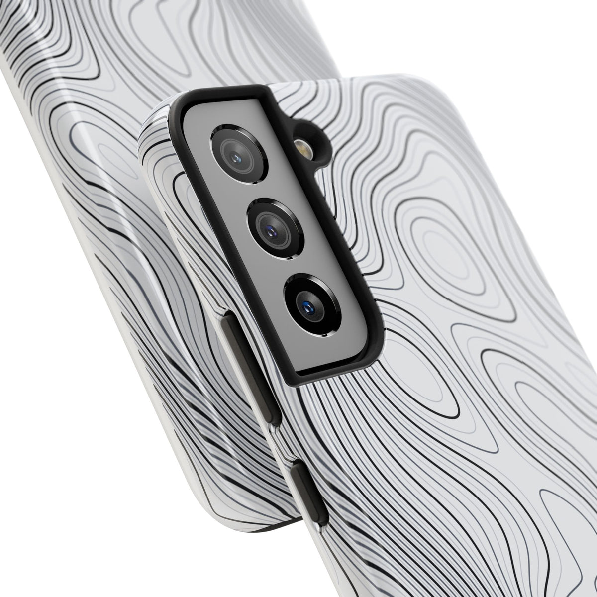 Lunar White Topo Phone Case – Tough Drop Protection iPhone & Samsung