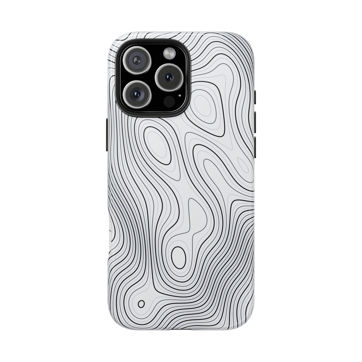 Lunar White Topo Phone Case – Tough Drop Protection iPhone & Samsung
