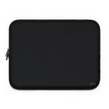 Minimal Black Laptop Sleeve – Water-Resistant Neoprene Protective Case