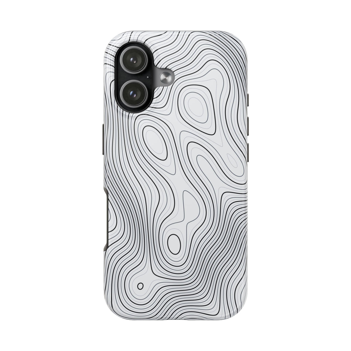Lunar White Topo Phone Case – Tough Drop Protection iPhone & Samsung