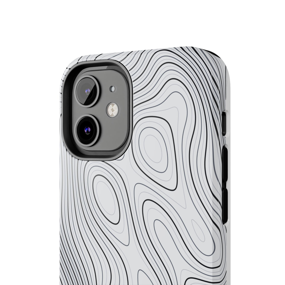 Lunar White Topo Phone Case – Tough Drop Protection iPhone & Samsung