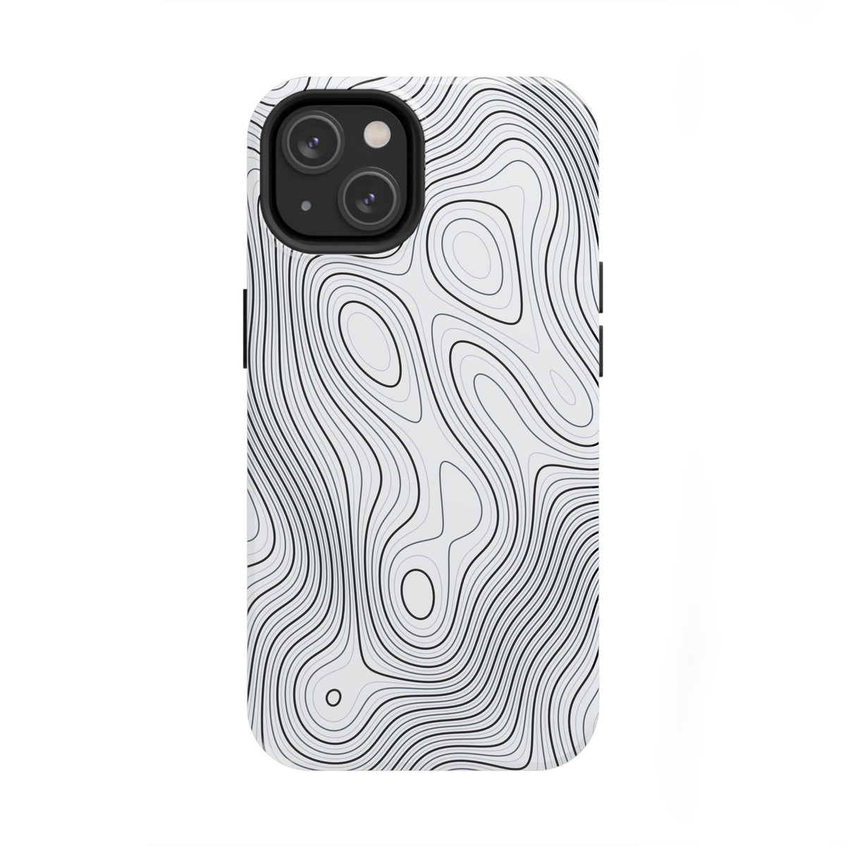 Lunar White Topo Phone Case – Tough Drop Protection iPhone & Samsung