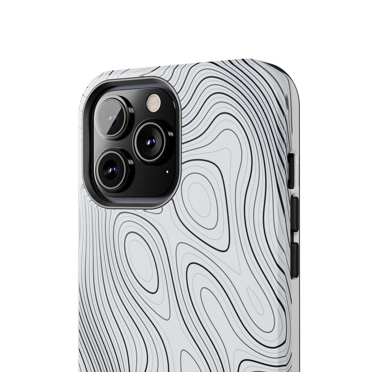 Lunar White Topo Phone Case – Tough Drop Protection iPhone & Samsung