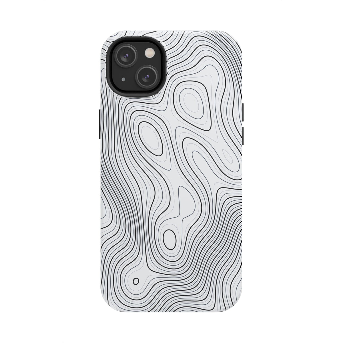 Lunar White Topo Phone Case – Tough Drop Protection iPhone & Samsung