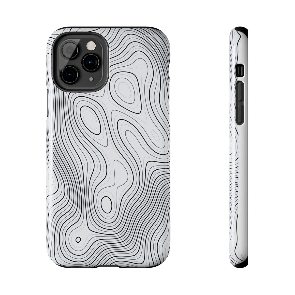 Lunar White Topo Phone Case – Tough Drop Protection iPhone & Samsung