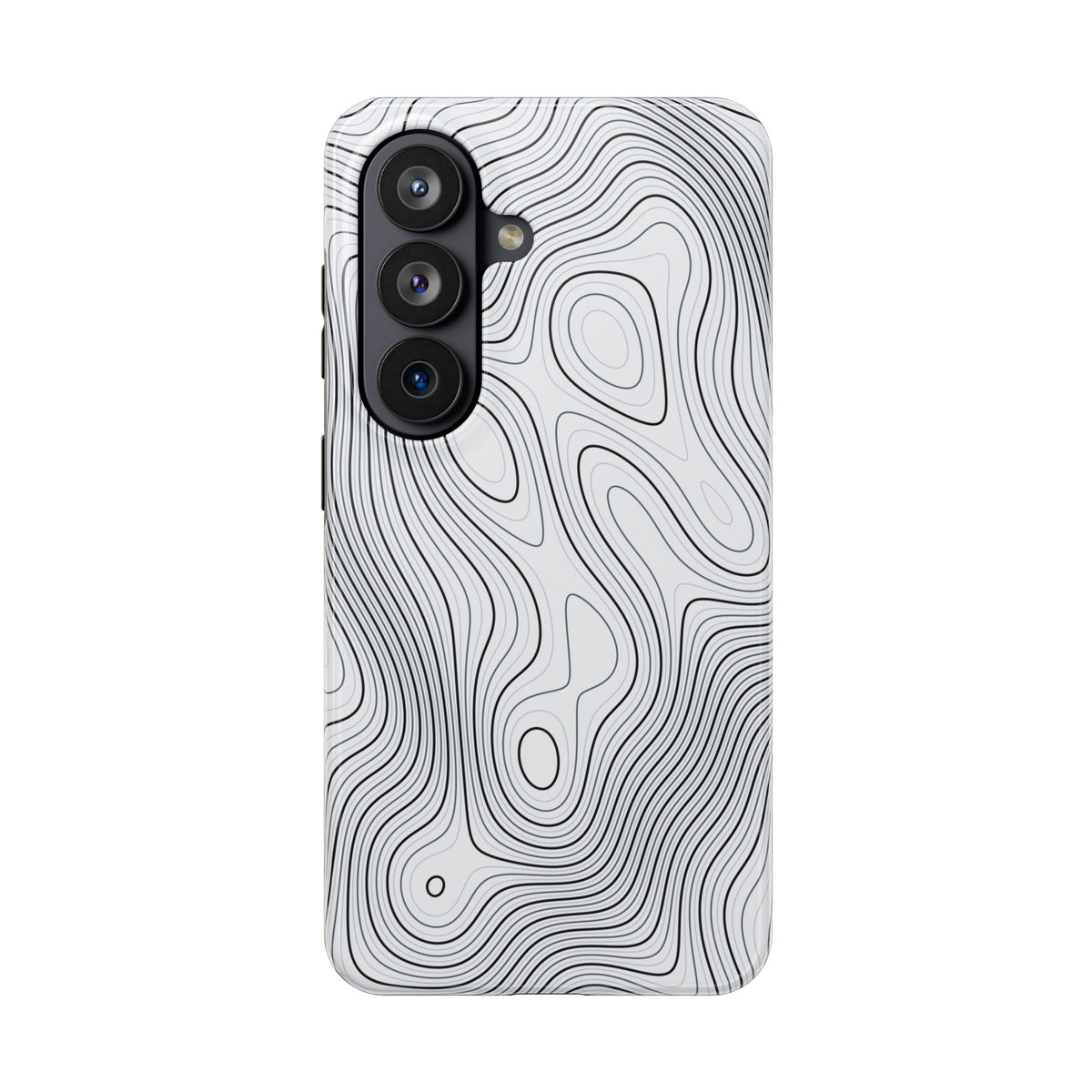 Lunar White Topo Phone Case – Tough Drop Protection iPhone & Samsung