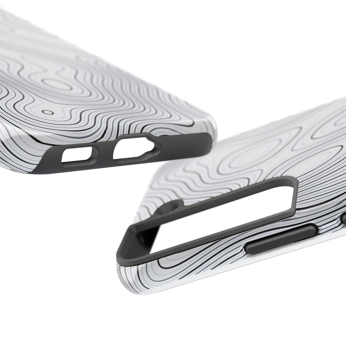 Lunar White Topo Phone Case – Tough Drop Protection iPhone & Samsung