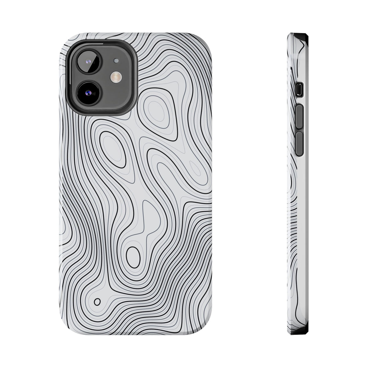 Lunar White Topo Phone Case – Tough Drop Protection iPhone & Samsung