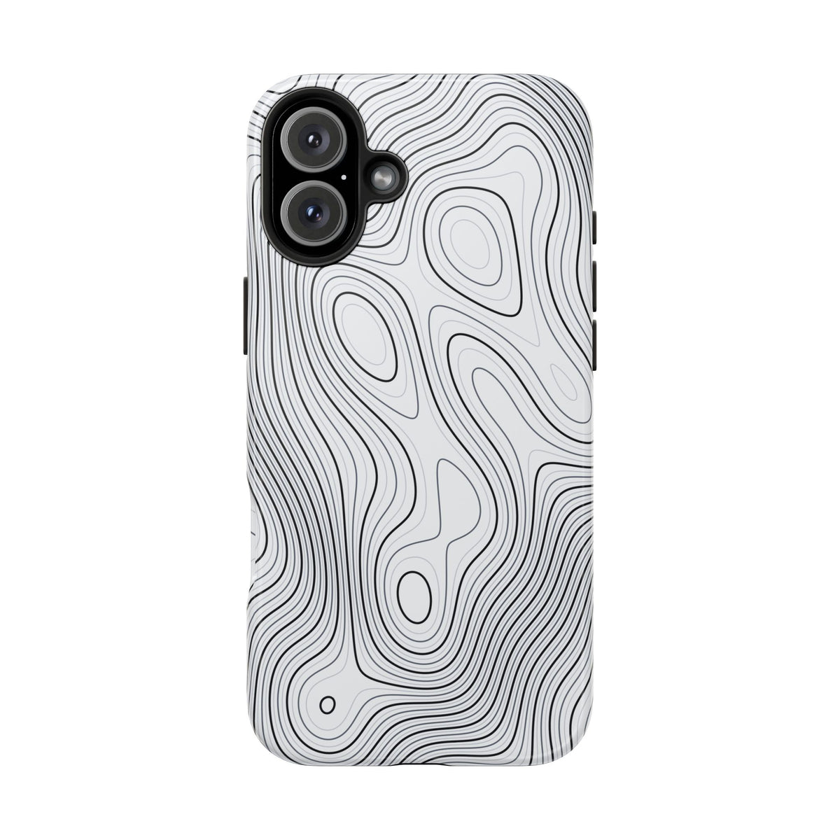 Lunar White Topo Phone Case – Tough Drop Protection iPhone & Samsung