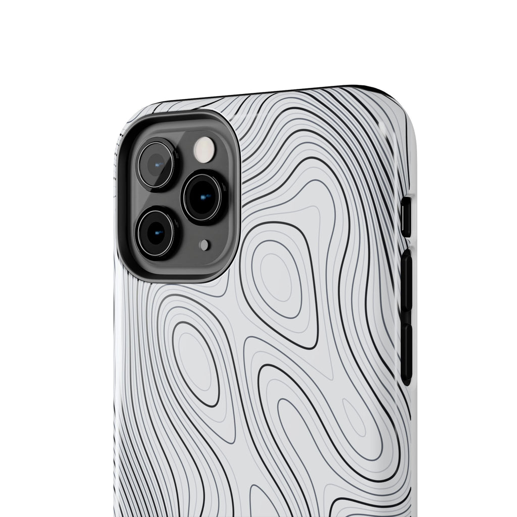 Lunar White Topo Phone Case – Tough Drop Protection iPhone & Samsung