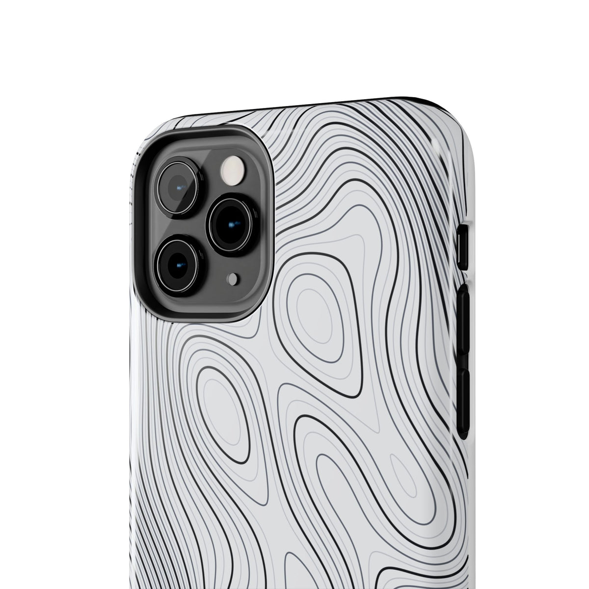 Lunar White Topo Phone Case – Tough Drop Protection iPhone & Samsung