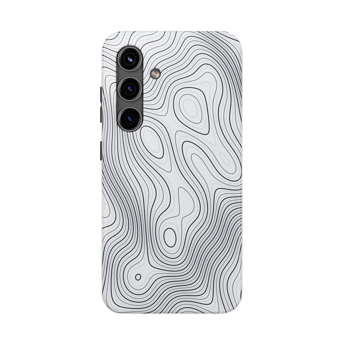 Lunar White Topo Phone Case – Tough Drop Protection iPhone & Samsung