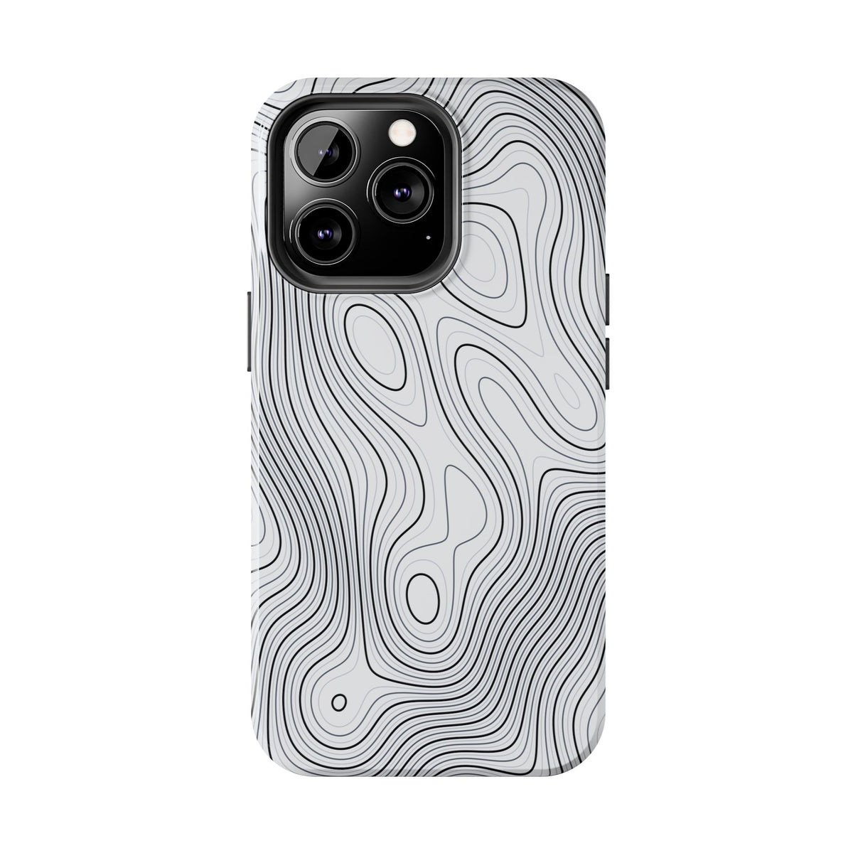 Lunar White Topo Phone Case – Tough Drop Protection iPhone & Samsung