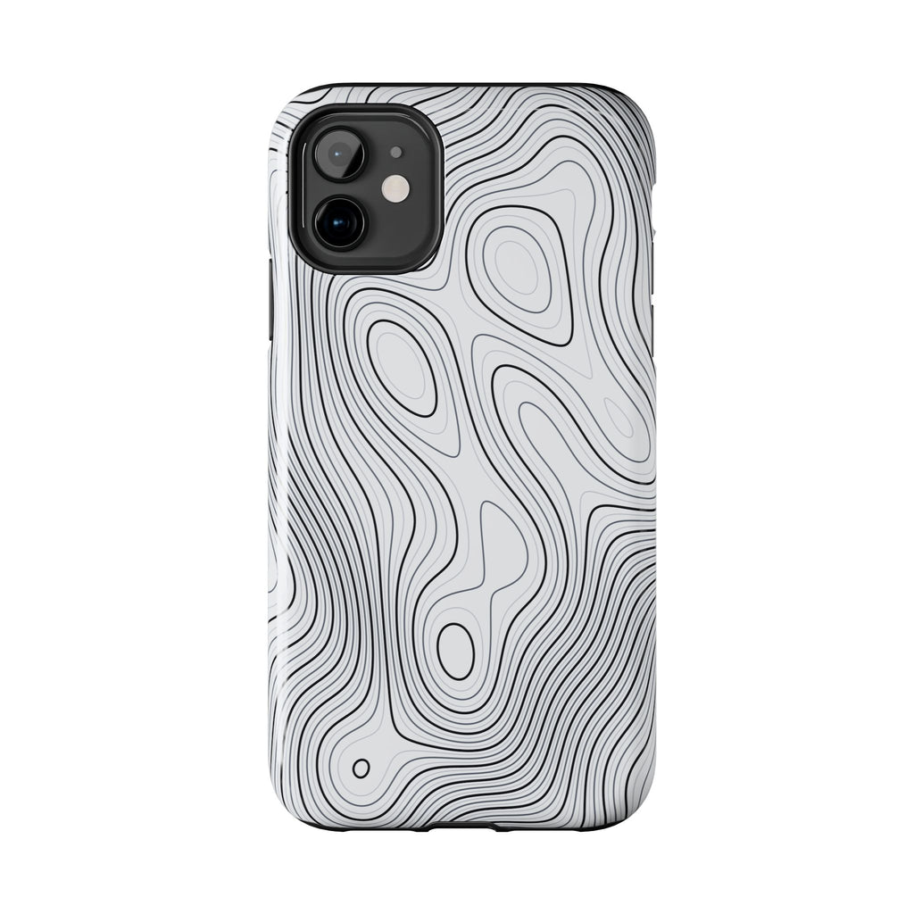 Lunar White Topo Phone Case – Tough Drop Protection iPhone & Samsung