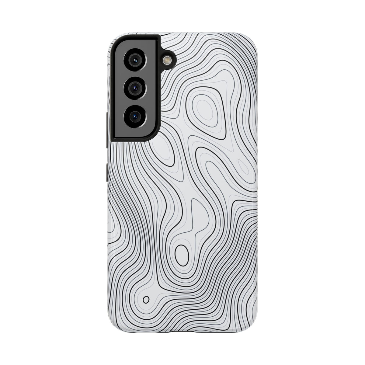 Lunar White Topo Phone Case – Tough Drop Protection iPhone & Samsung