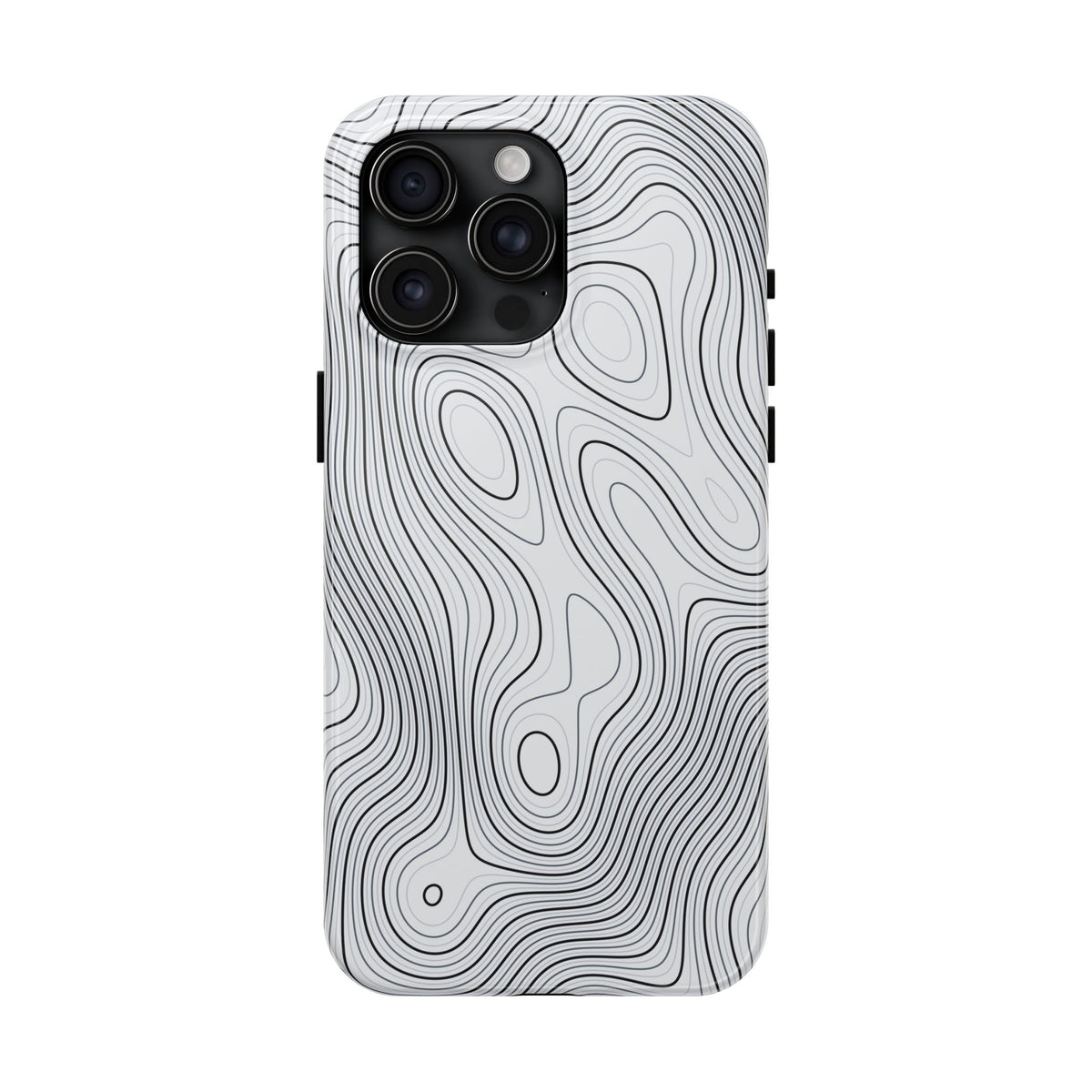 Lunar White Topo Phone Case – Tough Drop Protection iPhone & Samsung