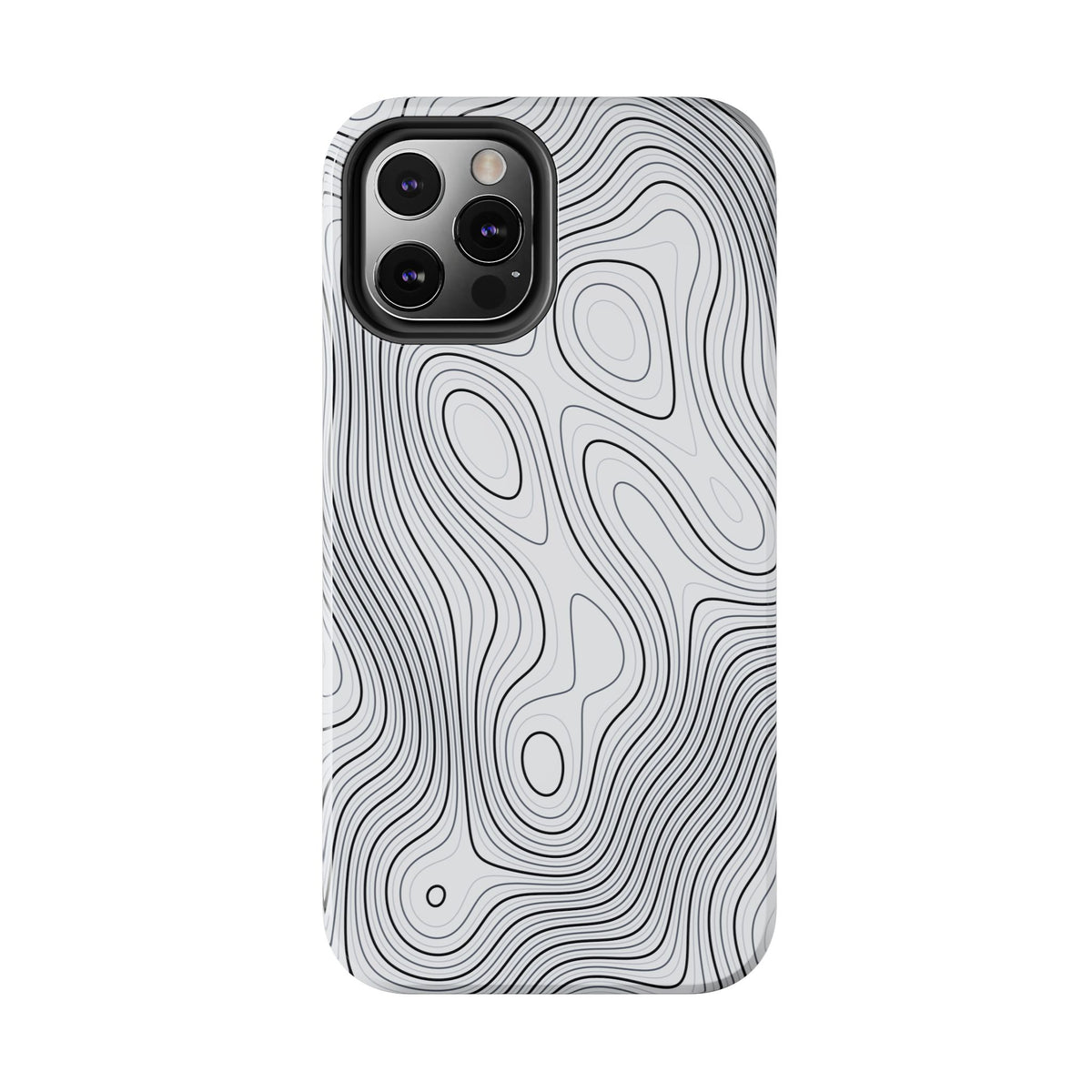 Lunar White Topo Phone Case – Tough Drop Protection iPhone & Samsung