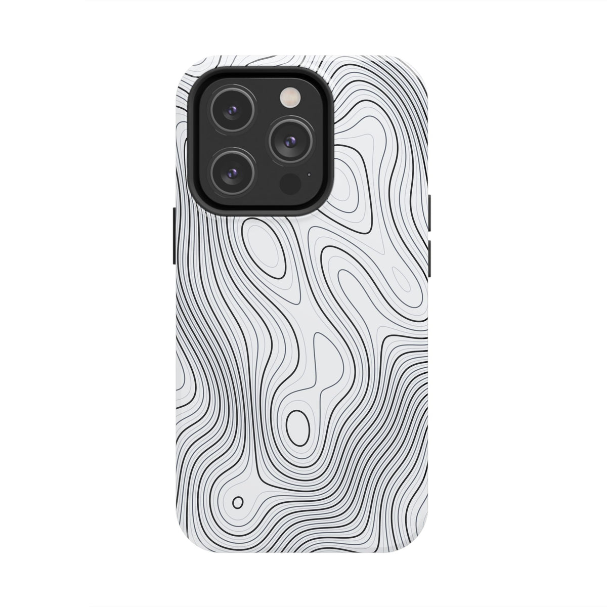 Lunar White Topo Phone Case – Tough Drop Protection iPhone & Samsung