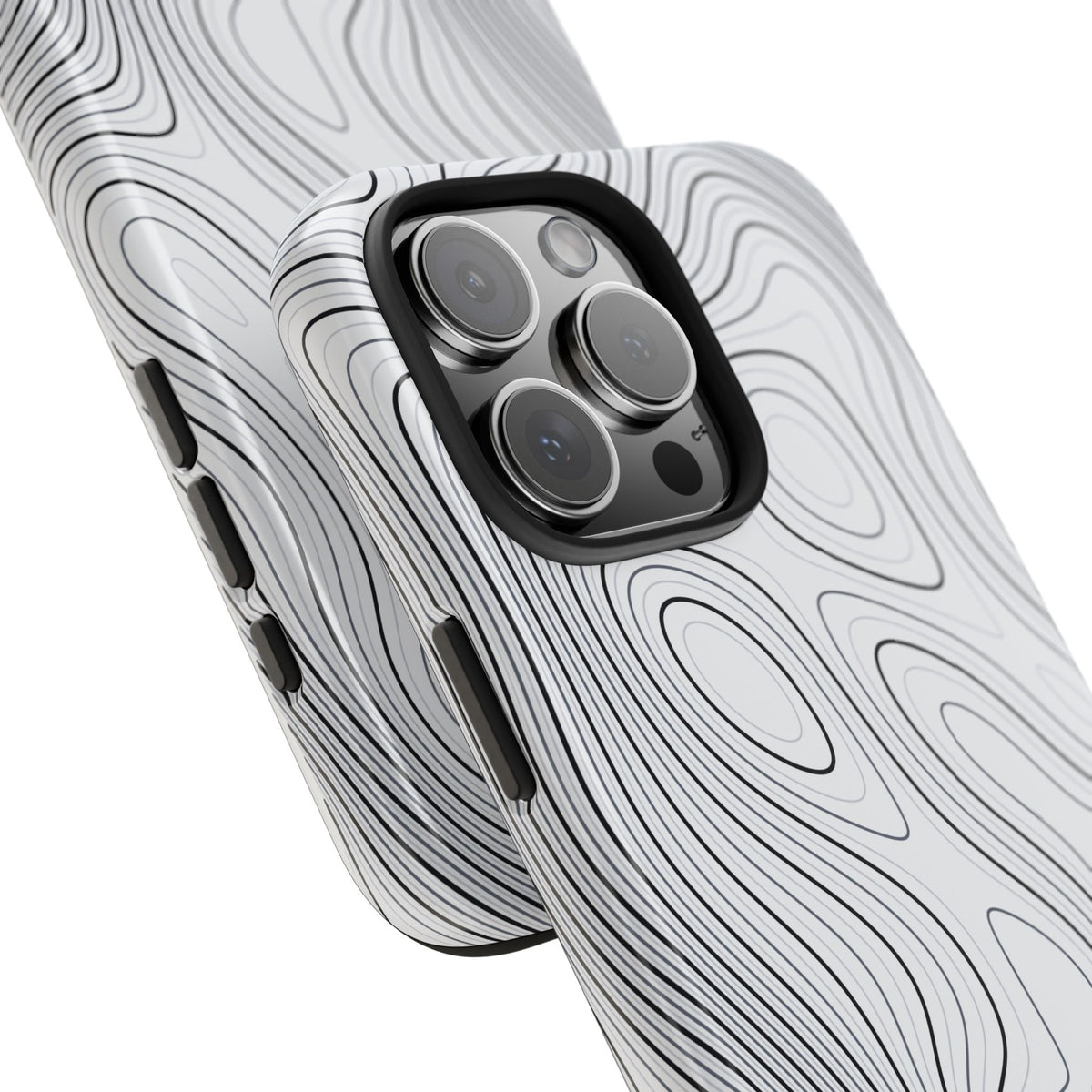 Lunar White Topo Phone Case – Tough Drop Protection iPhone & Samsung